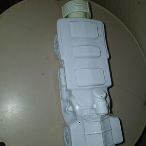 Avon White Vintage Car Bottle